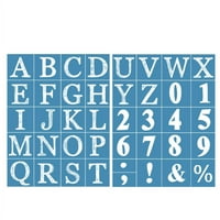 Broj abecede samoljepljive svileni ekran tiskati šablona za višekratnu upotrebu