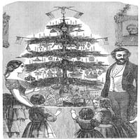 Božićno drvce, 1864. Nwood graving, američka, 1864. Poster Print by