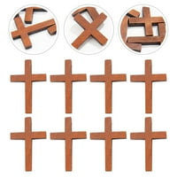Mali drveni krstovi mali križni privjesak Mini Cross Charms Diy Craft Dekor