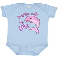 Inktastični dophin-etly in love - slatka ružičasta dupina poklona dječaka za bebe ili dječja djevojaka
