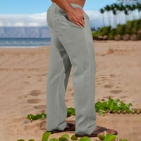 Smihono Muškardini casual elastični pojačani džep pamučne patke pane pantne hlače na plaži pantalone