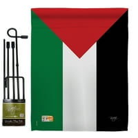 Palestina bašte zastava Set nacionalnosti x18. Dvostrano dvorište baner