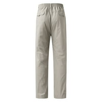 Planinarske pantalone za muškarce Muške modne casual labavi pamuk plus veličine džep čipke udružene