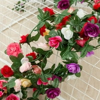 Riapawel Rose Umjetno cvijeće Božićni vijenac za vjenčanje domaće uređenje soba Proljeće Jesen Vrt Arch
