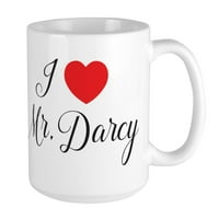 Cafepress - Volim gospodina Darcy Muze - OZ keramička velika krigla