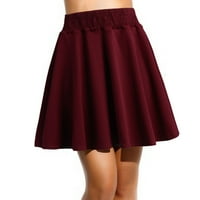 Ženski ljetni mini rastegnuti struk lažno plairan klizali suknje Retro haljina Spring Haljina Tea Party