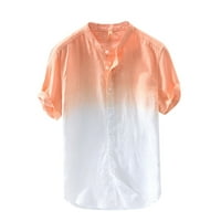 Outfmvch majice s dugim rukavima za muškarce Ljeto cool i tanka prozračna ogrlica vise obojene gradijentne