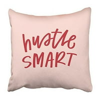 Quote Hustle Smart savjet šef Calligrafy pametni kurzivni kurzivni šef jastuk za jastuk