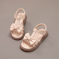 Dječje baby ljetne djevojke sandale luk dizajn princeze cipele haljine ravne cipele mališani mali dijete velika djeca veličina 23