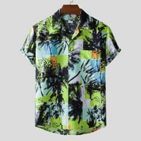 Muške havajske cvjetne majice dolje tropsko praznično na plaži Majice kratkih rukava Summer Beach haljina