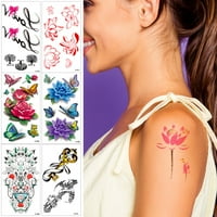 Modni novi mali svježi cvjetni lotos dama naljepnice za tetovaže