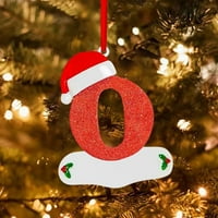 Ukrasi božićnog drvca Božićne carinjenje Božićne ukrase drvca Engleski slovi ukrasi DIY Xmas Tree visi