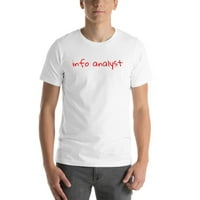 3xl rukom pisani info analitičar s kratkim rukavima pamučna majica s nedefiniranim poklonima