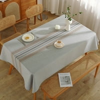 COLISHA TABLICLOTHLOTH Striped stol za pranje luksuznih stolnjaka koji se mogu opustiti posteljina od