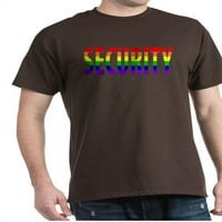 Cafepress - Sigurnost Gay Pride Tamna majica - pamučna majica