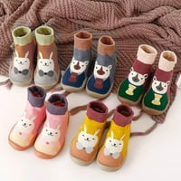 Rovga Toddler Cipele za djecu Topla zimska dječja cipela Crtani jelen oblik Božićne cipele za bebe Soft