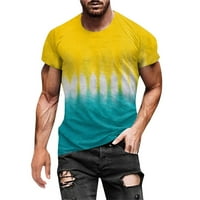 Unleife Muška majica za okruglog vrata 3D Štampanje uzorak kratkih rukava s kratkim rukavima, ljetna