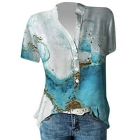 Ženske bluze i vrhovi Dressy Solid kratkih rukava Summer Sherts L