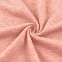 Bicoasu ženski vrhovi ženski okrugli vrat kratki rukav ležerne majice na vrhu tiskarske ljetne majice za žene ružičasti xl