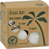 Aloha Bay Palm WA čaj lagani svijeće sa aluminijskim držačem, 0. Oz - Pakovanje, pakovanje, pakovanje