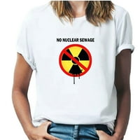 Zaštitite naše majice za zagađenje za žene za zagađenje u okruglom vratu, modna i udobna ženska majica