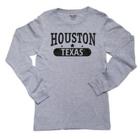 Trendy Houston, Texas sa majicom s dugim rukavima zvijezdama