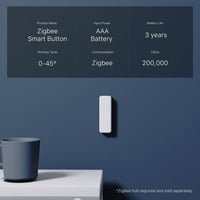 ZigBee Smart gumb žuta, trosmjerna daljinska kontrola, zahtijevaju Zigbee Hub, kompatibilan sa pametnim