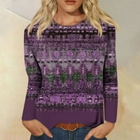 Novi dolasci majice s dugim rukavima za žene Cleariance Ležerne prilike pulover Žene vrhovi Grafički