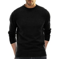 Pgeraug za muškarce Jednobojno rastresito i udoban zdrobljeni džemperi s dugim rukavima dugih rukava