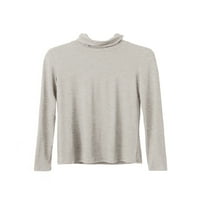 Eyicmarn ženski pulover, dugi rukav modalni kornjači dugih rukava vrhovi mekane rastezljive slatke majice