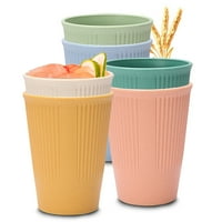 Fairnull plastični čaj za suđe za posuđe Safe za piće BPA Besplatna ekološka za višestruko za višekratnu