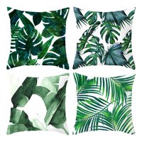 Ljetni tropski jastučni list postrojenje za palminu viljuška zeleno drži jastučnicu Havajski dekor za