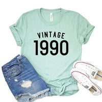 Vintage majica 30. rođendanski poklon ženska majica za zabavu slavnih majica Retro b'day majica 90-ih