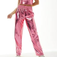 Binmer Duge pantalone za žene Nightclub Style Casual Hlače High Street Dizajn gradijent visokih struka