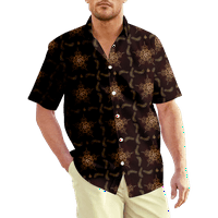 Fraigo Muns & Boys Hawaiian Majice Luksuzni majica lanca kratkih rukava Baroque casual gumb dolje dizajn