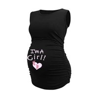 Majke za odjeću bez rukava za trudnice za trudnice Prodaja za čišćenje Majzni ženski printursko odijelo