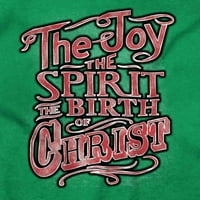 Xmas Joy Spirit Rođenje Isusa Krista Ženska majica Majice Tee Brisco Brends 2x