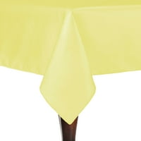 Ultimate Tekstil Reverzibilni Shantung Satin - Majestic Pravokutni stolnjak - za vjenčanja, domaće zabave i posebna upotreba događaja, Cornsilk Light Yellow