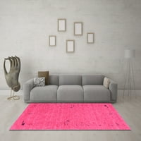 Ahgly Company Indoreni pravokutnik Sažetak Ružičasti suvremeni prostirke savremene površine, 6 '9 '