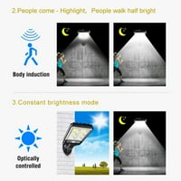 Willstar LED solarna ulična svjetla, vanjsko solarno svjetlo za pokretanje, vodootporan solarni sigurnosni