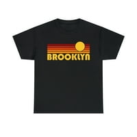 Muška Brooklyn, New York Retro Sun Pamuk Grafička majica