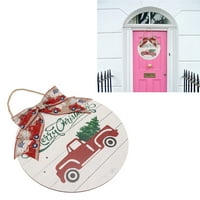 Božićno dobrodošao znak, božićna vrata visina obloge pune boje Finish Bowknot Pismo auto uzorkovanje