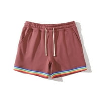 Muški kratke hlače Čvrsti boju Cargo Rainbow Pocket CrckString labave povremene sportske hlače
