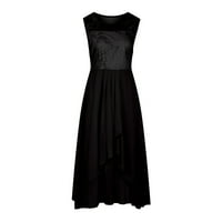 Wevens Plus Veličina $ 5, Poropl maturalne haljine za žene Seksi čvrste V-izrez čipke šifonske mreže