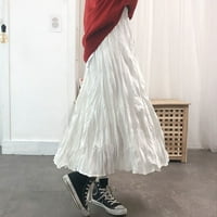 Suknje za žene Ženska moda High Sheik Mid Dužina Pleted Line suknje Suknja Elastična struka Svestrane