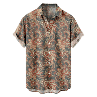 Havajska majica za muškarce, Paisley uzorak Print Modni dizajner Ležerne prilike prozračne unise ljetne