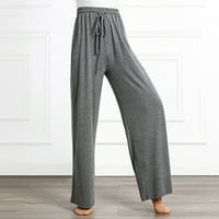 Hlače za žene Ženske labave visokog struka Široke pantalone za noge Vježbajte Modertne casual pantalone