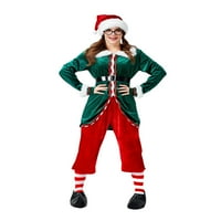 Douhoow unise božićni viljuškar, srednjovjekovni božićni odijelo Djed Mraz Fancy haljina