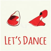 Pusti ples crvene cipele poster koji se prodaje art.com