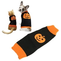 PET Halloween džemper, pas bundeve za bundeve rastezanje meko tople noge za zimu za CAT XS, S, M, L